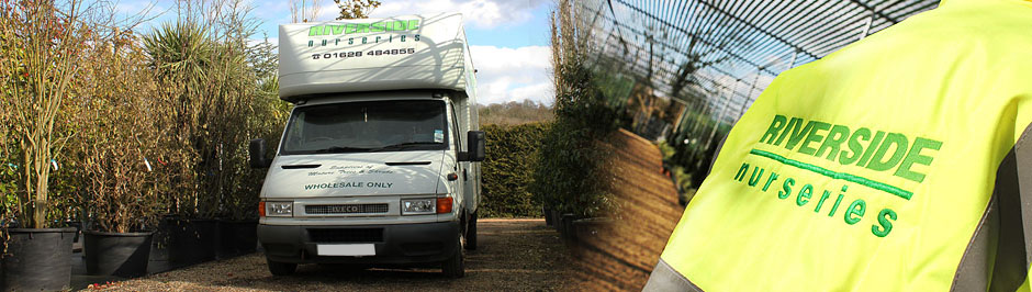 Delivery truck at the garden centre